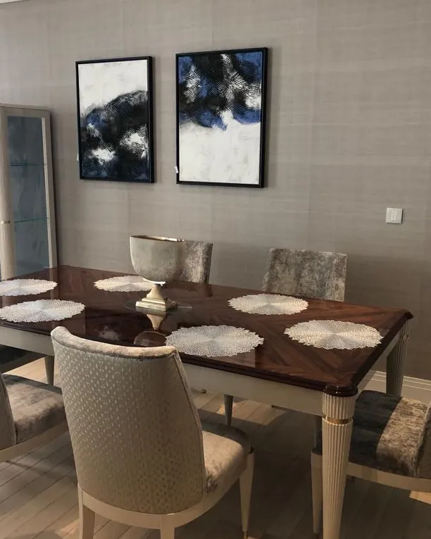 Ellipse Dining Chair by Francesco Pasi, Ellipse upholstered dining chair