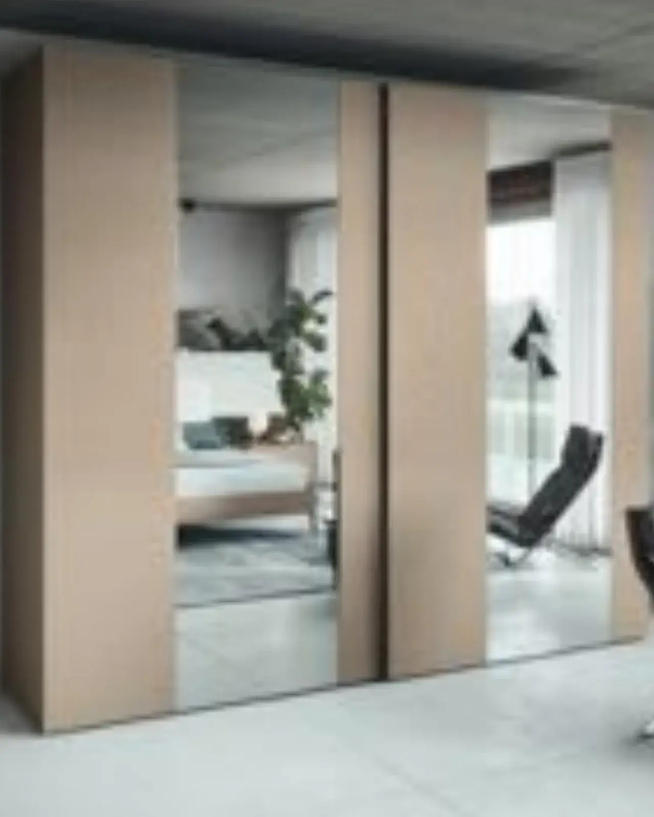 Musa Wardrobe, Vertical Mirror, Musa bedroom by Francesco Pasi