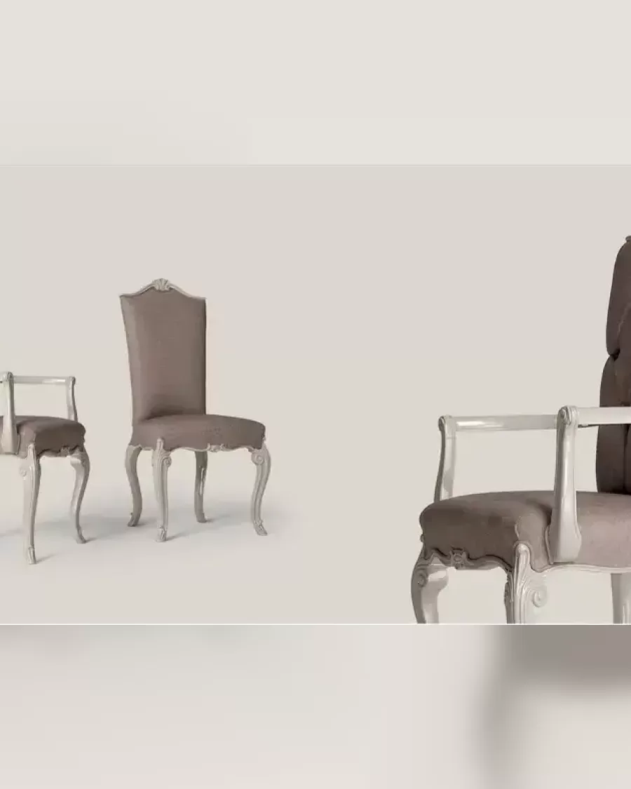 Sedia da pranzo Opera 3015 di Francesco Pasi, sedia da pranzo imbottita Opera