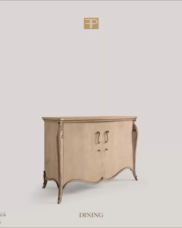 Opera Shaped Sideboard, luxury home furnishing