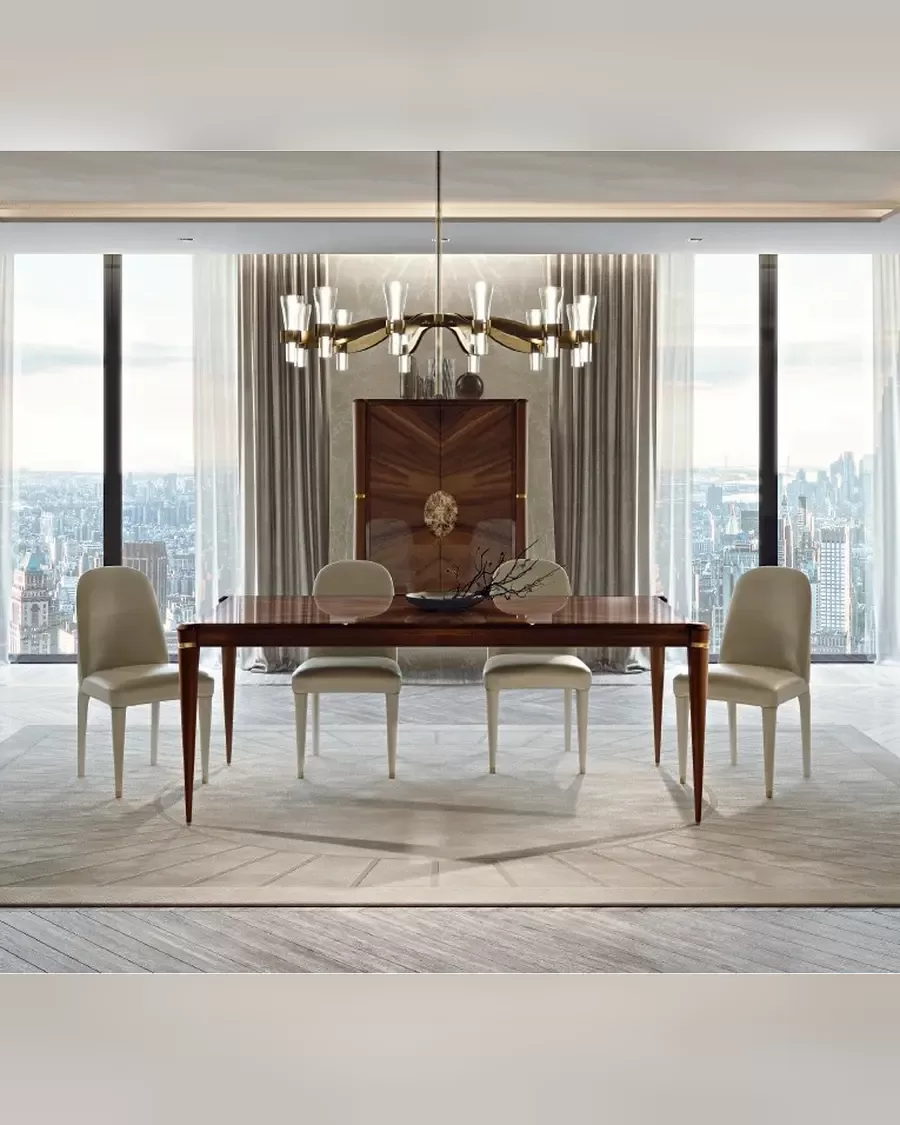 Ellipse Extendable Dining Table by Francesco Pasi, table for a dining table and chairs