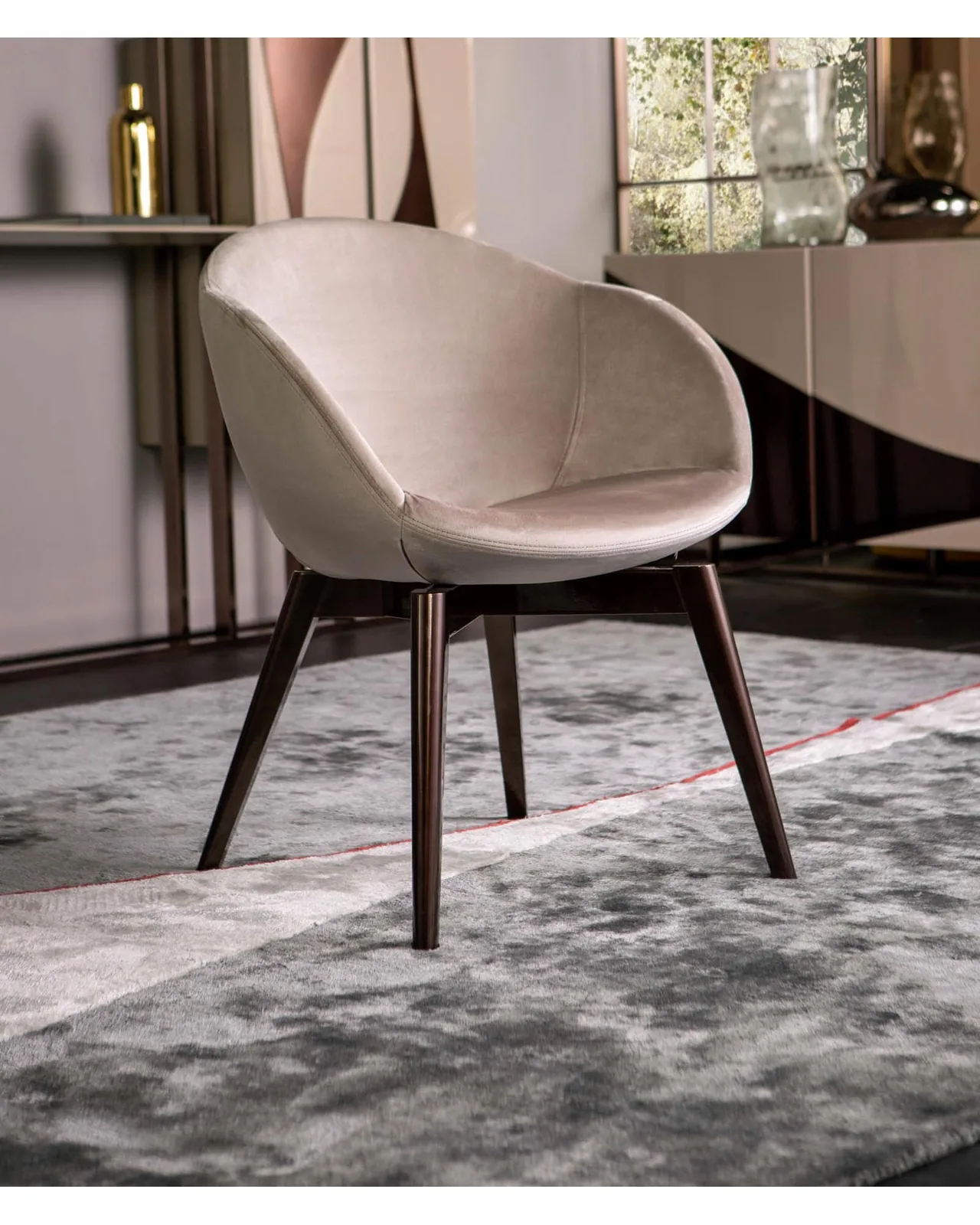 Snake Dining Chair by Epoque, piece of a modern dining room set