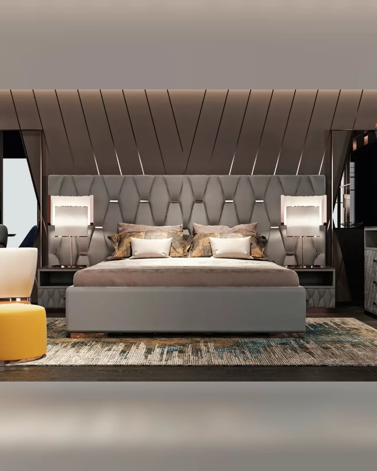 Letto Nefrite, arredamento italiano Epoque