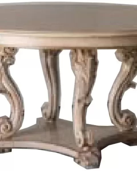 Gran Guardia Round Table with Carved Legs by Francesco Pasi, table for a dining room sideboard