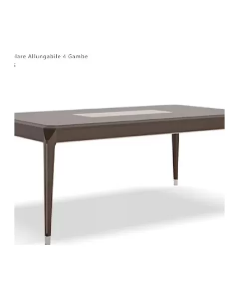 Icon Extendable Rectangular Table by Francesco Pasi, dining table opposite a sideboard