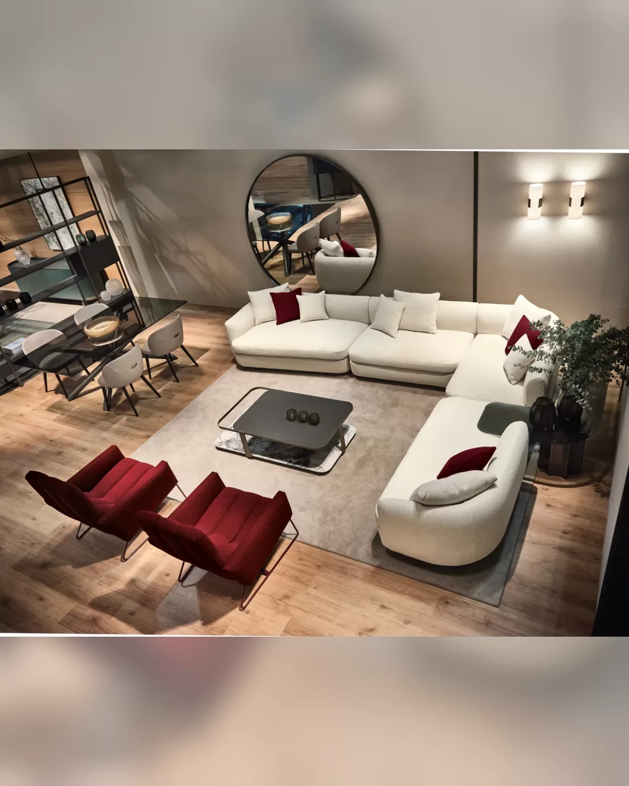 Gabrielle Modular Sofa by Cantori, designer leather sofa, made to order in Italy