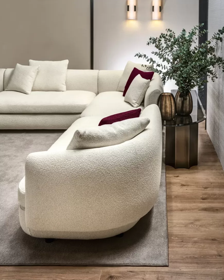 Gabrielle Modular Sofa by Cantori, leather sofa, made to order in Italy