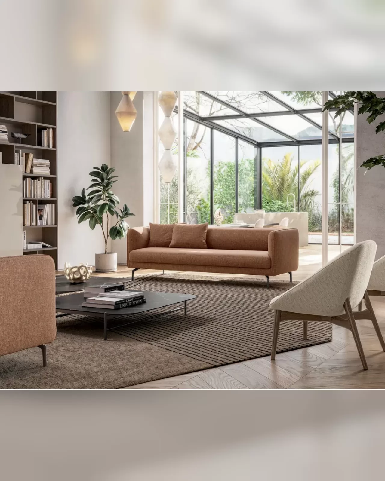 Panama Sofa by Dall'Agnese, Italian leather couch, made to order in Italy