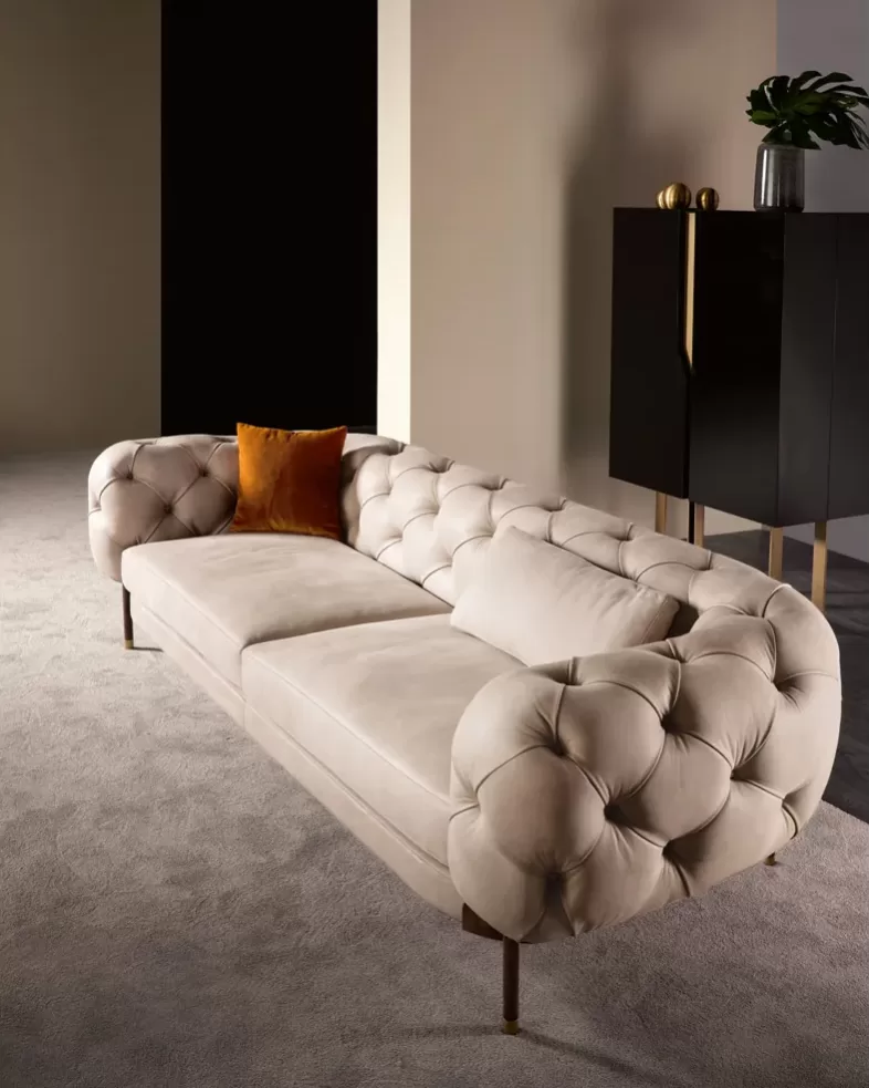 Atenae Sofa by Cantori, to pair with a corner couch, made to order in Italy