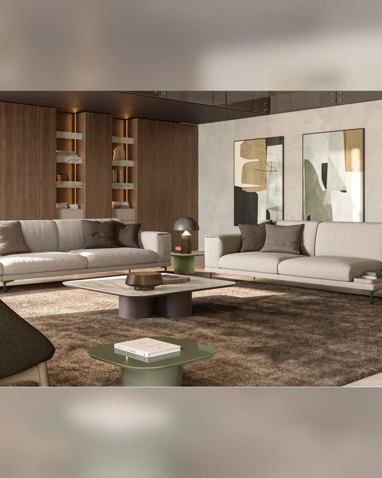 Poldo Sofa by Dall'Agnese, sectional couch, made to order in Italy