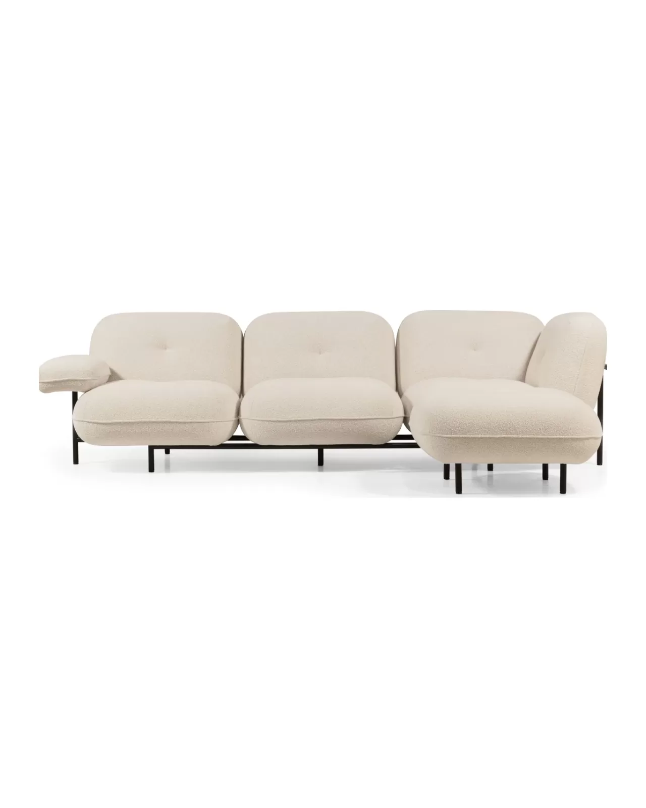 Cloud Modular Sofa by Cantori, to pair with a velvet sofa, made to order in Italy