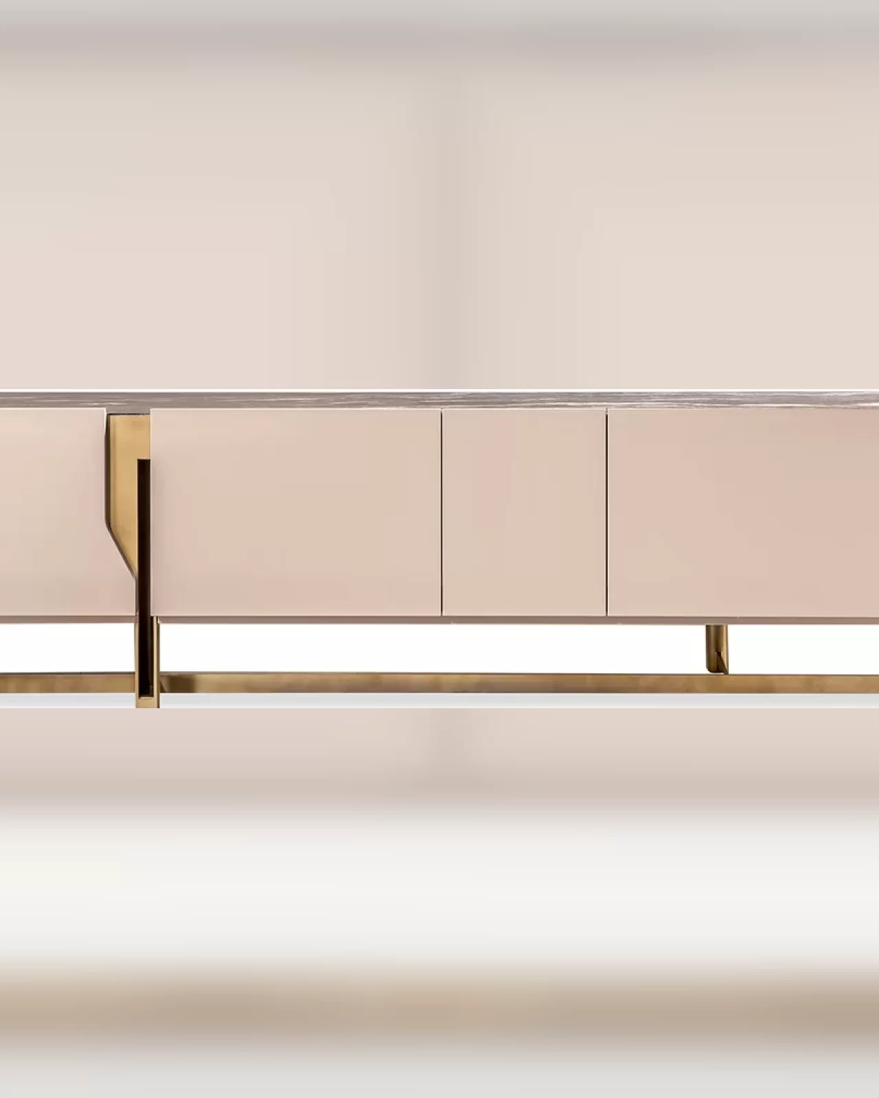 Mirage TV Unit by Cantori, luxury TV cabinet 245 cm wide with the top you choose