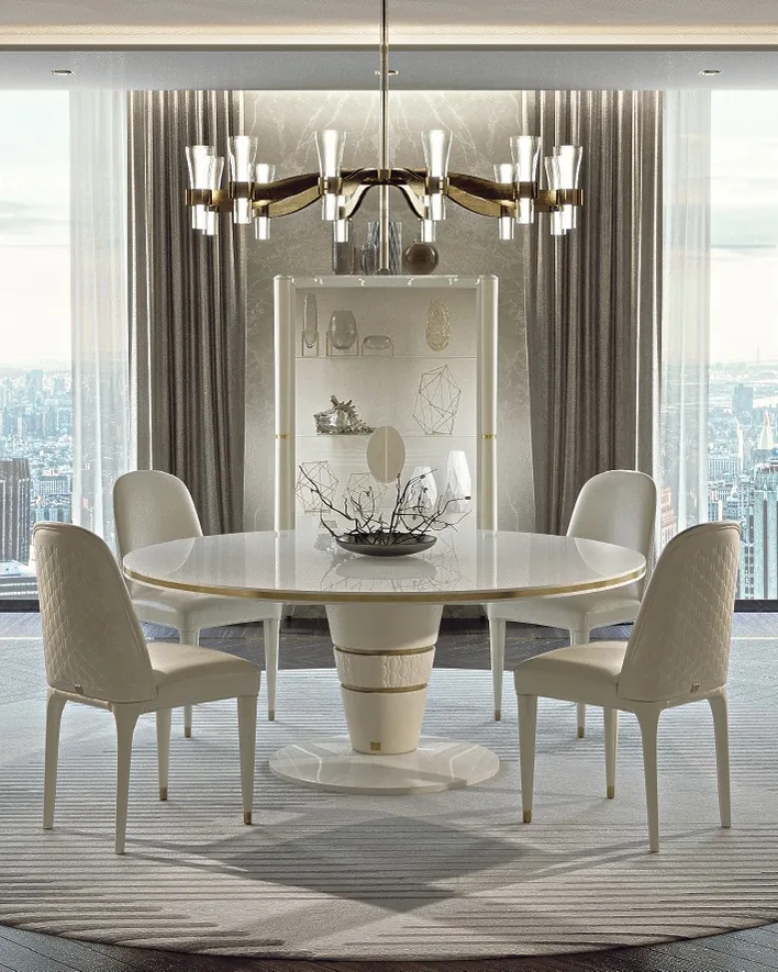 Tavolo da pranzo rotondo Ellipse, collezione Ellipse
