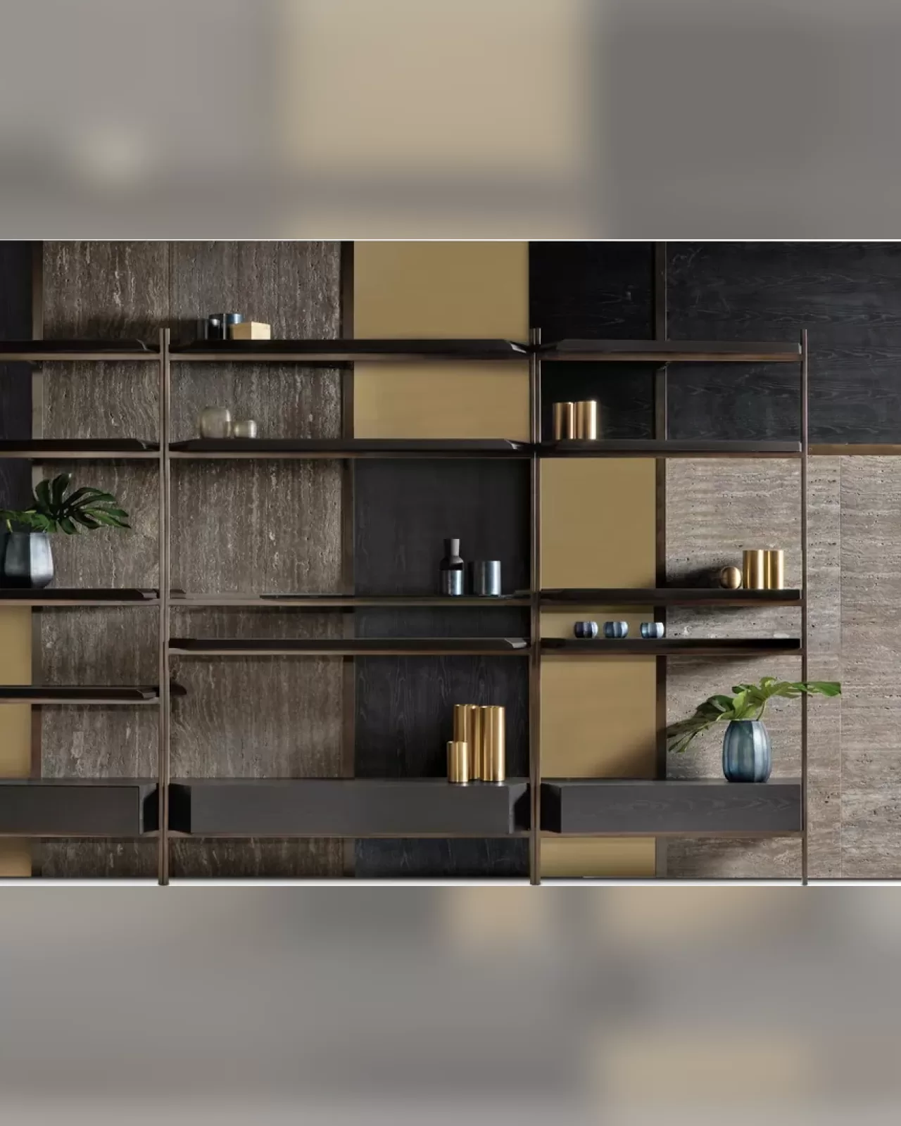 Parete attrezzata Macao di Cantori, porta TV made in Italy