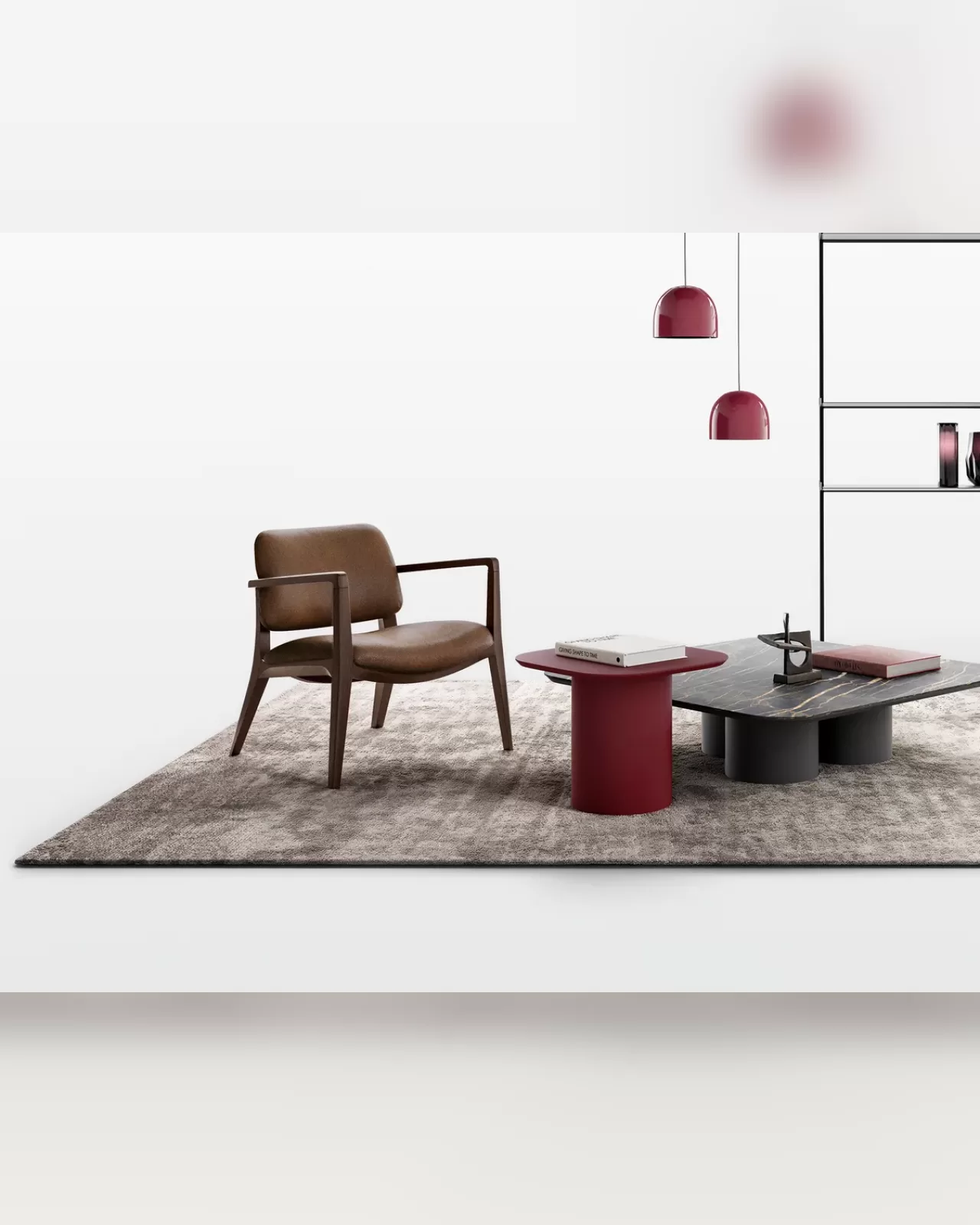Poltrona lounge Hull, soggiorno moderno Dall'Agnese