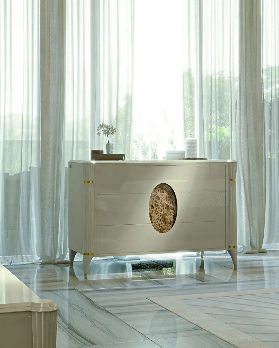 Cassettiera Ellipse, Mobili per camera da letto, di Francesco Pasi