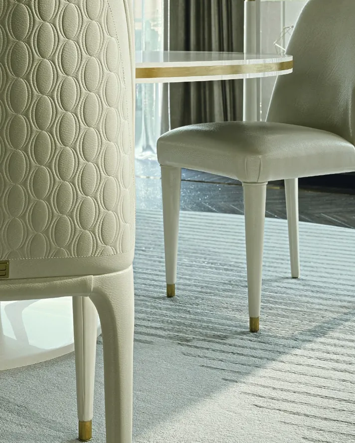 Ellipse Upholstered Dining Chair, image 2 of 2, by Francesco Pasi