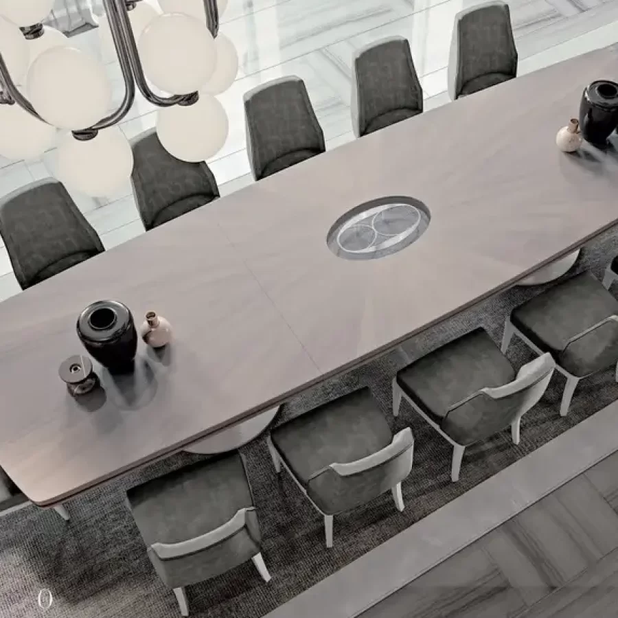 Ellipse Five-Metre Dining Table by Francesco Pasi, high-end furniture for the dining room