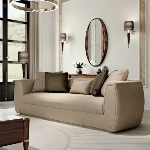 Ellipse Sofa with Rounded Arms