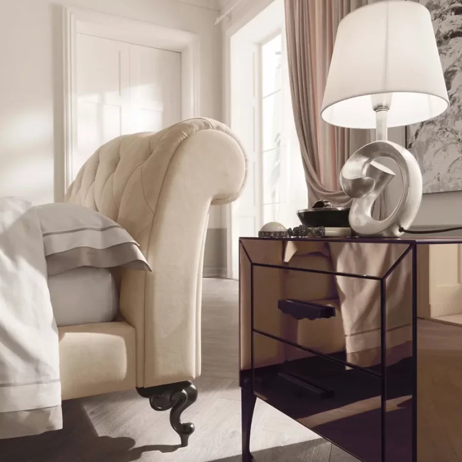 Adone Bedside Table by Cantori, Italian furniture company for the bedroom