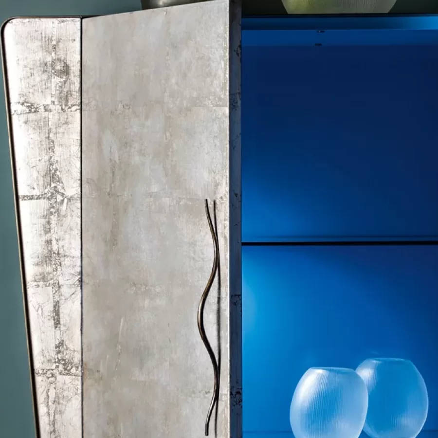 Icaro Cabinet by Cantori, luxury living room furniture, two-door cabinet or bar cabinet