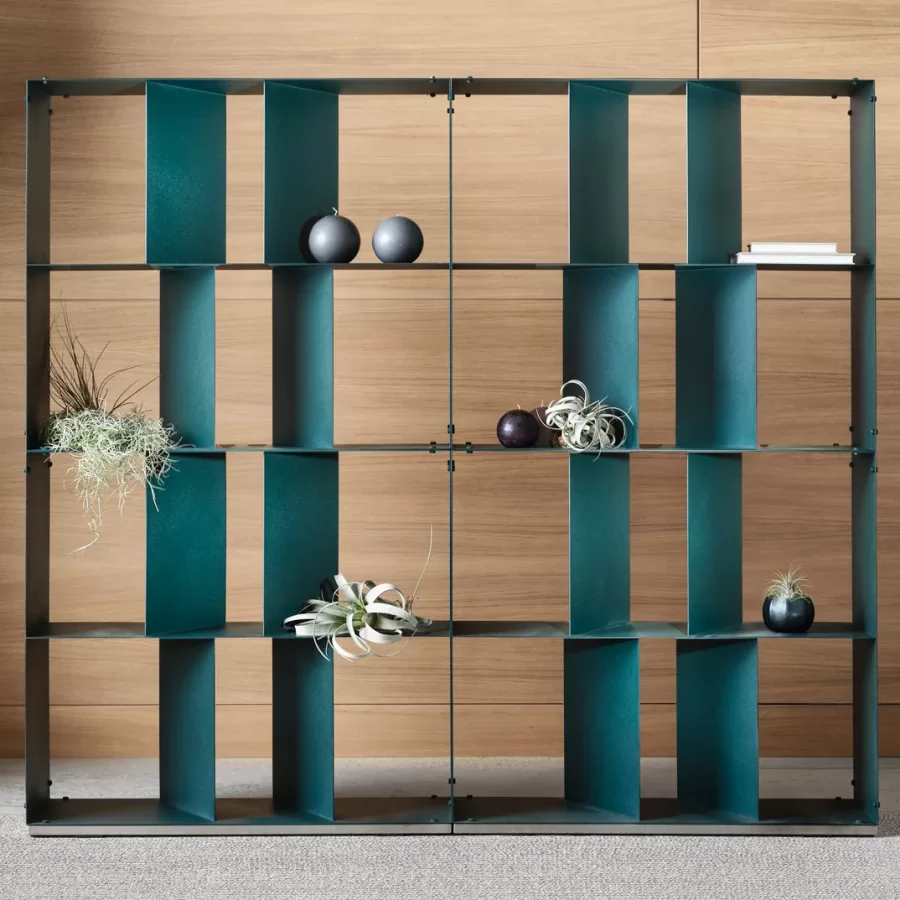 Rocky Modular Bookcase by Cantori, luxury living room furniture, Italian furniture manufacturer