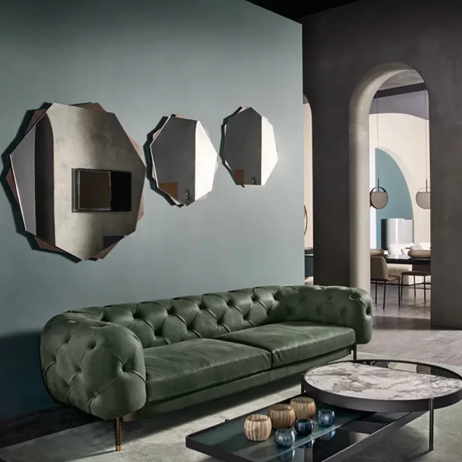 Valley Coffee Tables by Cantori, Italian furniture company for the living room, marble top