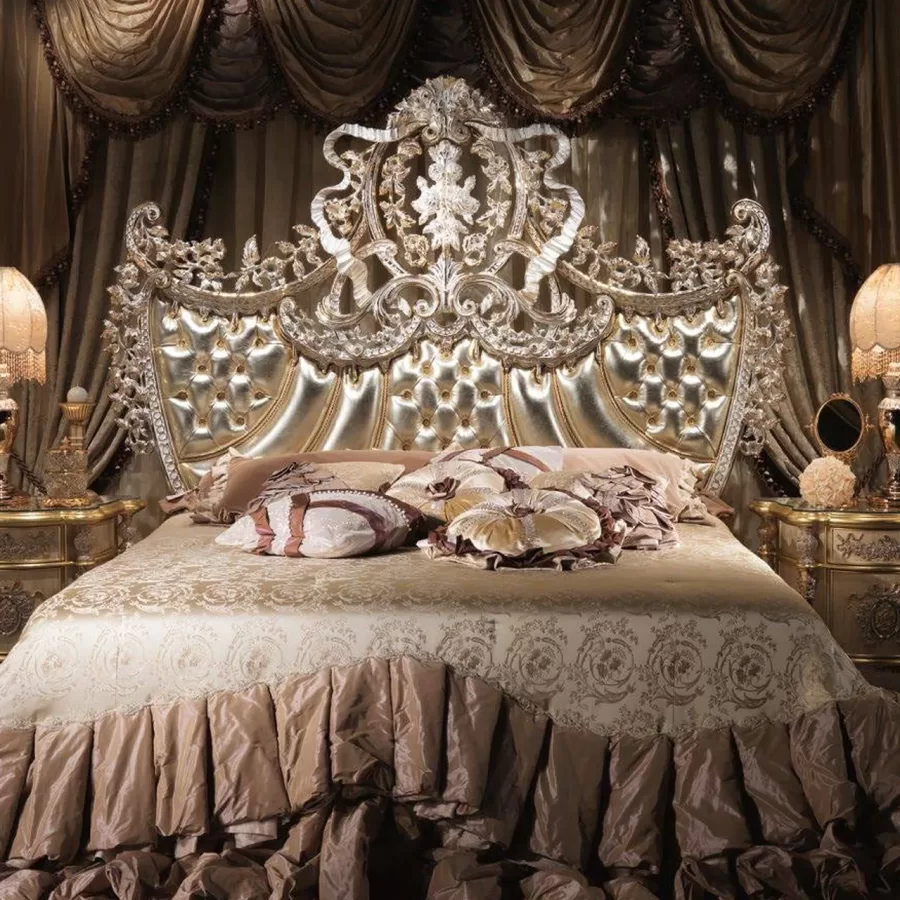 Royal Bed with Crystal Stones RY001 by Cappelletti, luxury bed design