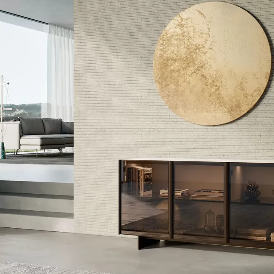 Glass Up Sideboard by Dall'Agnese, buffet storage cabinet, 90 to 180 cm wide