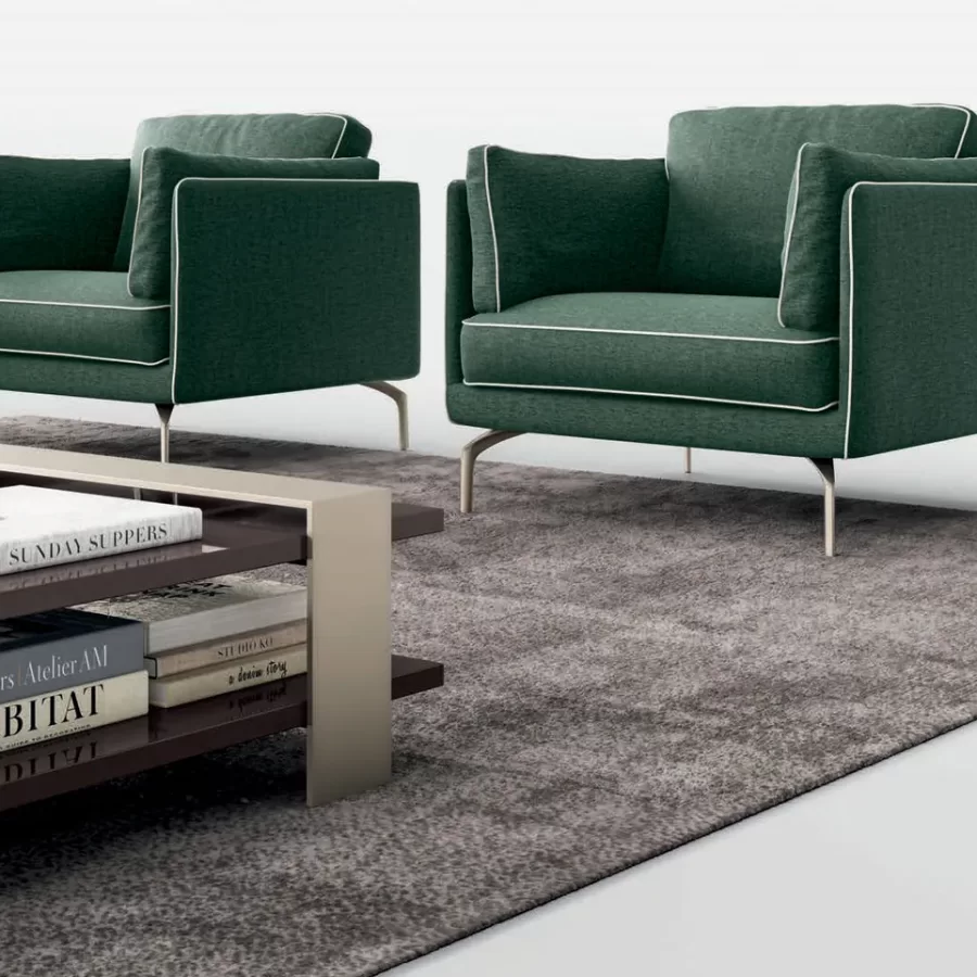Milton Armchair by Dall'Agnese, leather armchair, luxury armchair, 104 cm wide