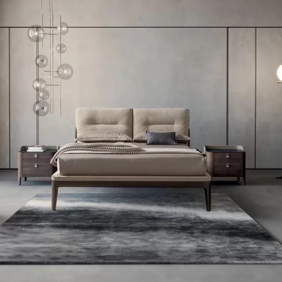 Settanta Bed by Dall'Agnese, luxury bed, for 160 or 180 x 200 cm mattresses