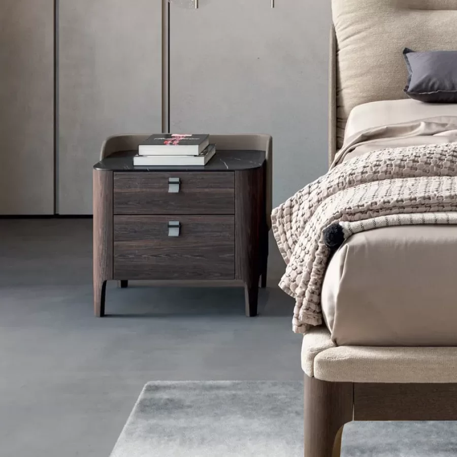Settanta Nightstand by Dall'Agnese, for high quality bedroom sets