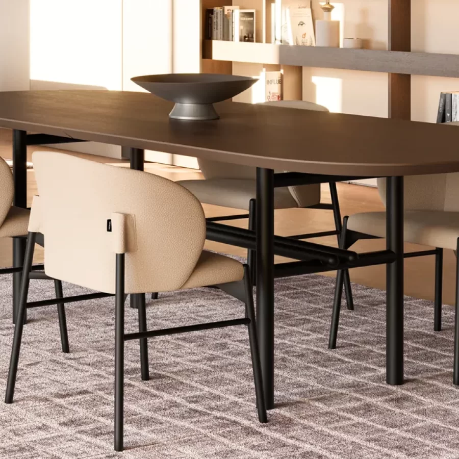 Supernova Dining Table by Dall'Agnese, modern dining room, 180 to 240 cm wide