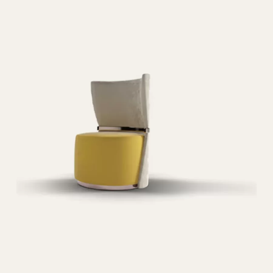 Bleda Armchair by Epoque, Italian furniture company for the living room, in leather