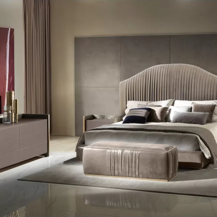 Cobalto Bed by Epoque, luxury bed, for 160 x 190 or 180 x 200 cm mattresses