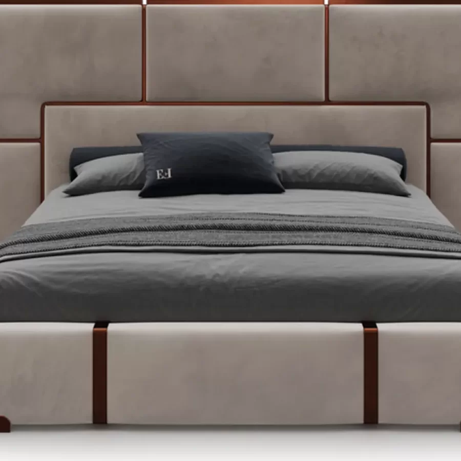 Morganite Bed by Epoque, designer bed, for 160 x 190 or 180 x 200 cm mattresses