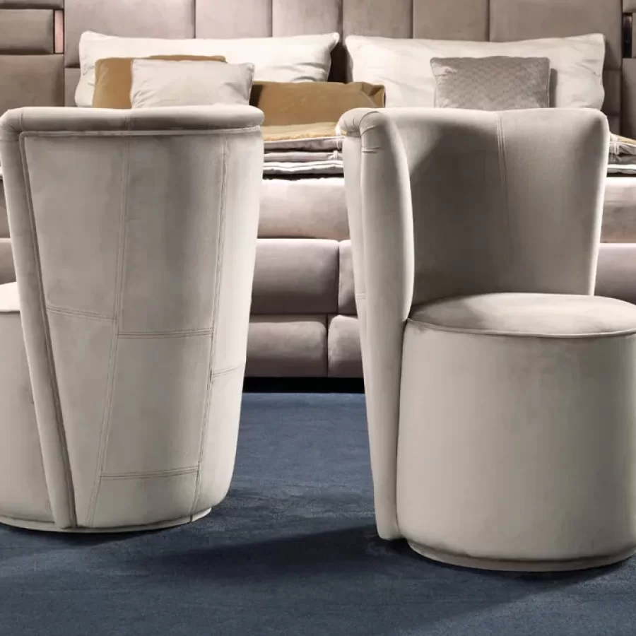 Nife Armchair by Epoque, Italian furniture company for the living room, in leather