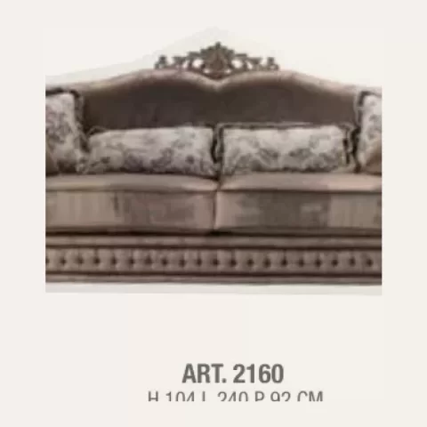Classic Sofas, Gran Guardia Sofa with 6 Cushions by Francesco Pasi