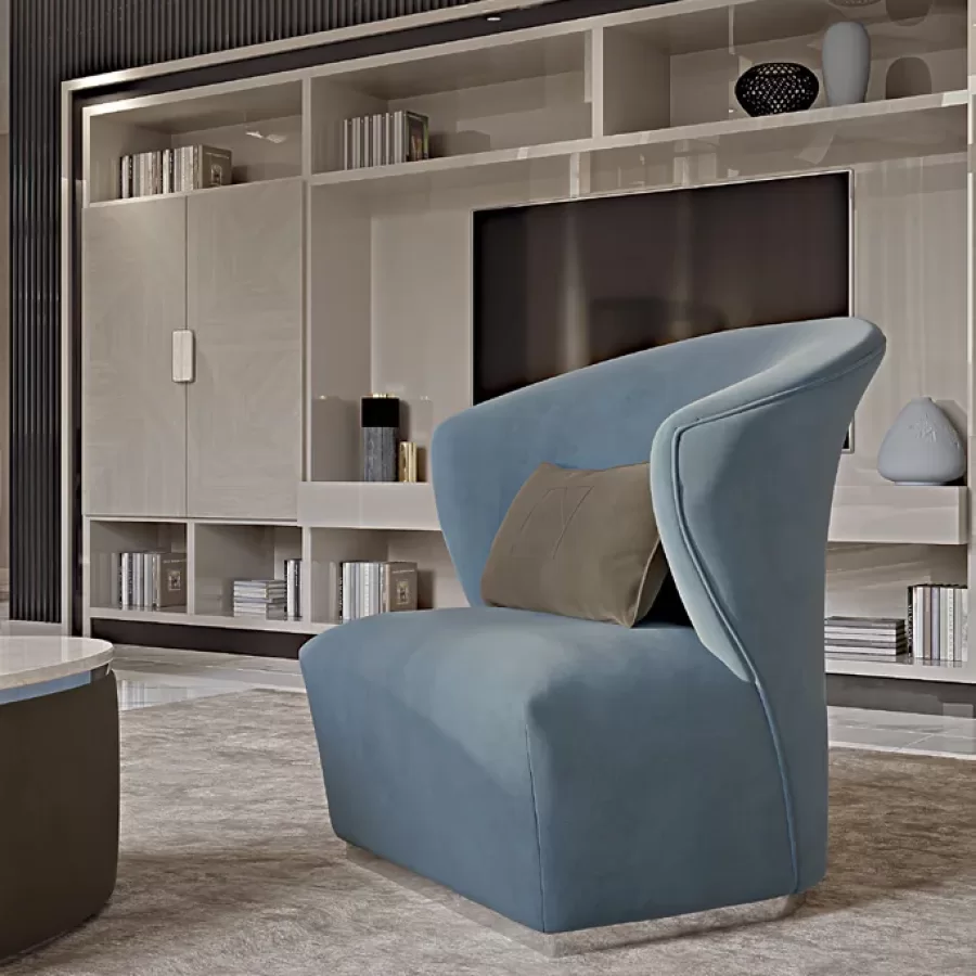 Icon Armchair by Francesco Pasi, leather armchair, luxury armchair, 86 cm wide