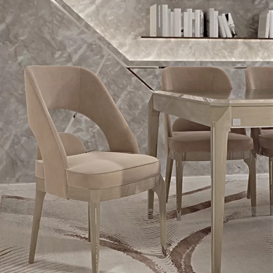 Icon Dining Chair by Francesco Pasi, contemporary dining table and chairs, 52 cm wide