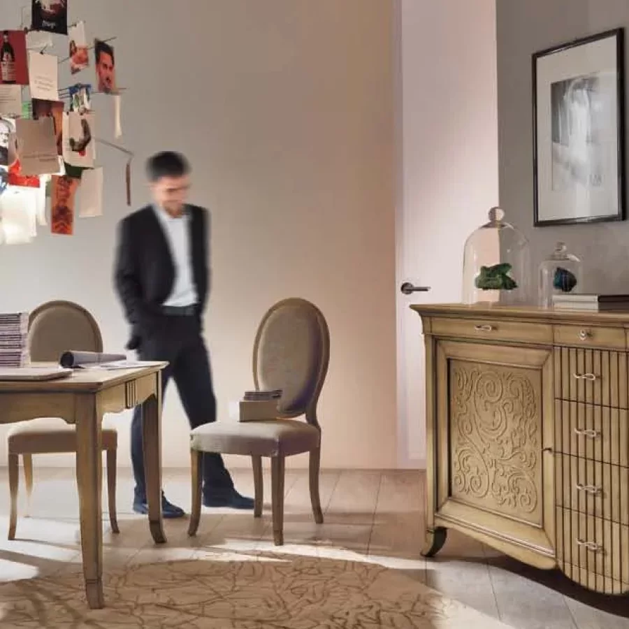 New Deco Oval Chair by Francesco Pasi, formal dining room, 51 cm wide