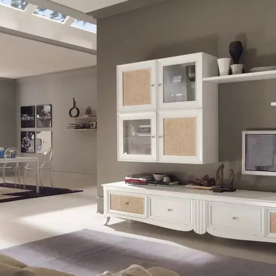 New Deco Wall Composition 3 by Francesco Pasi, classic Italian living room furniture