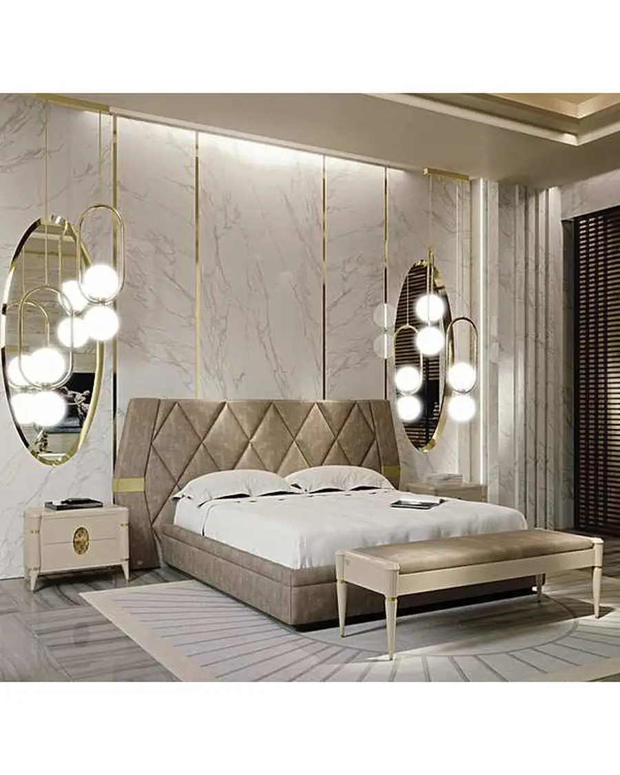 Ellipse bed quilted headboard, Francesco Pasi, supplementary photo, photo 7 of 12