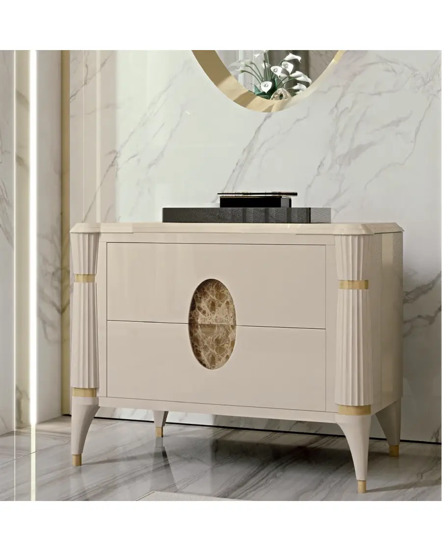 Ellipse Bedside Table by Francesco Pasi, Italian furniture manufacturer for the bedroom