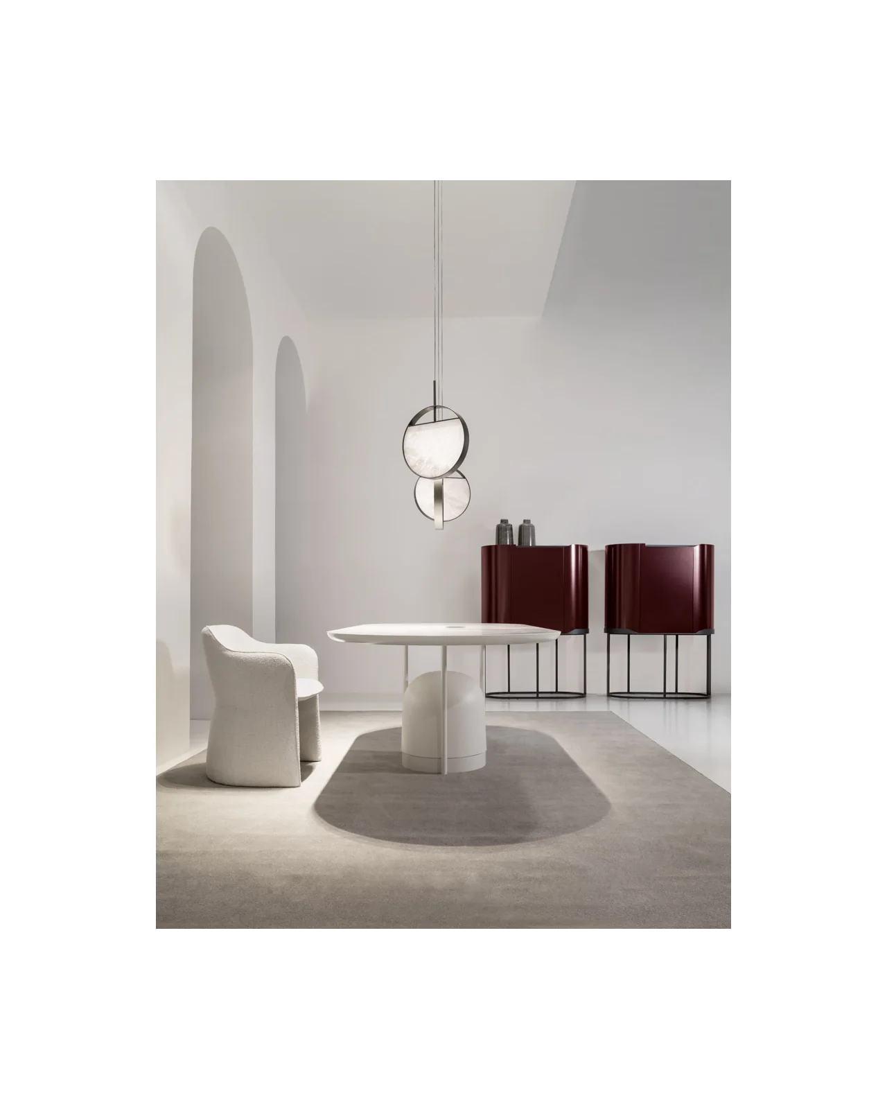 Arcano dining table by Cantori, in an interior setting, photo 5 of 7