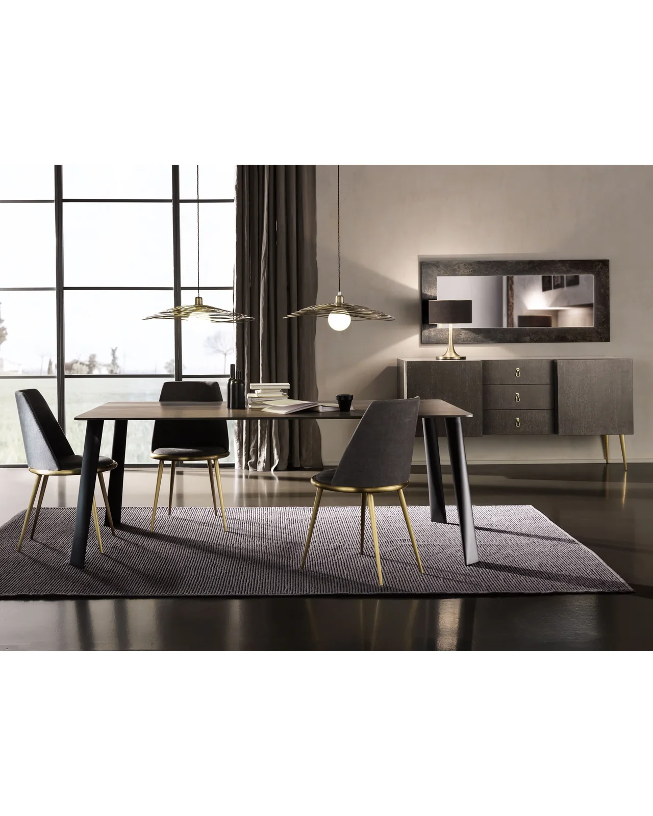 Aurora Imbottita dining chair by Cantori, in an interior setting, photo 4 of 9