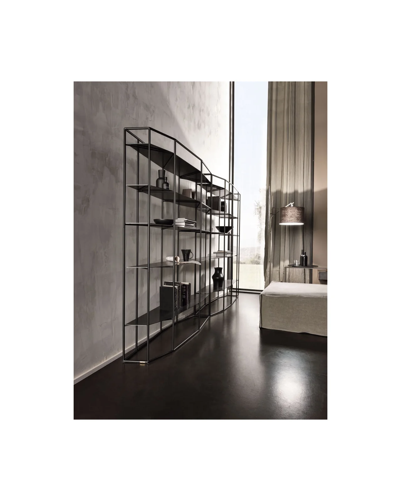 Diadema bookcase by Cantori, in an interior setting, photo 6 of 7