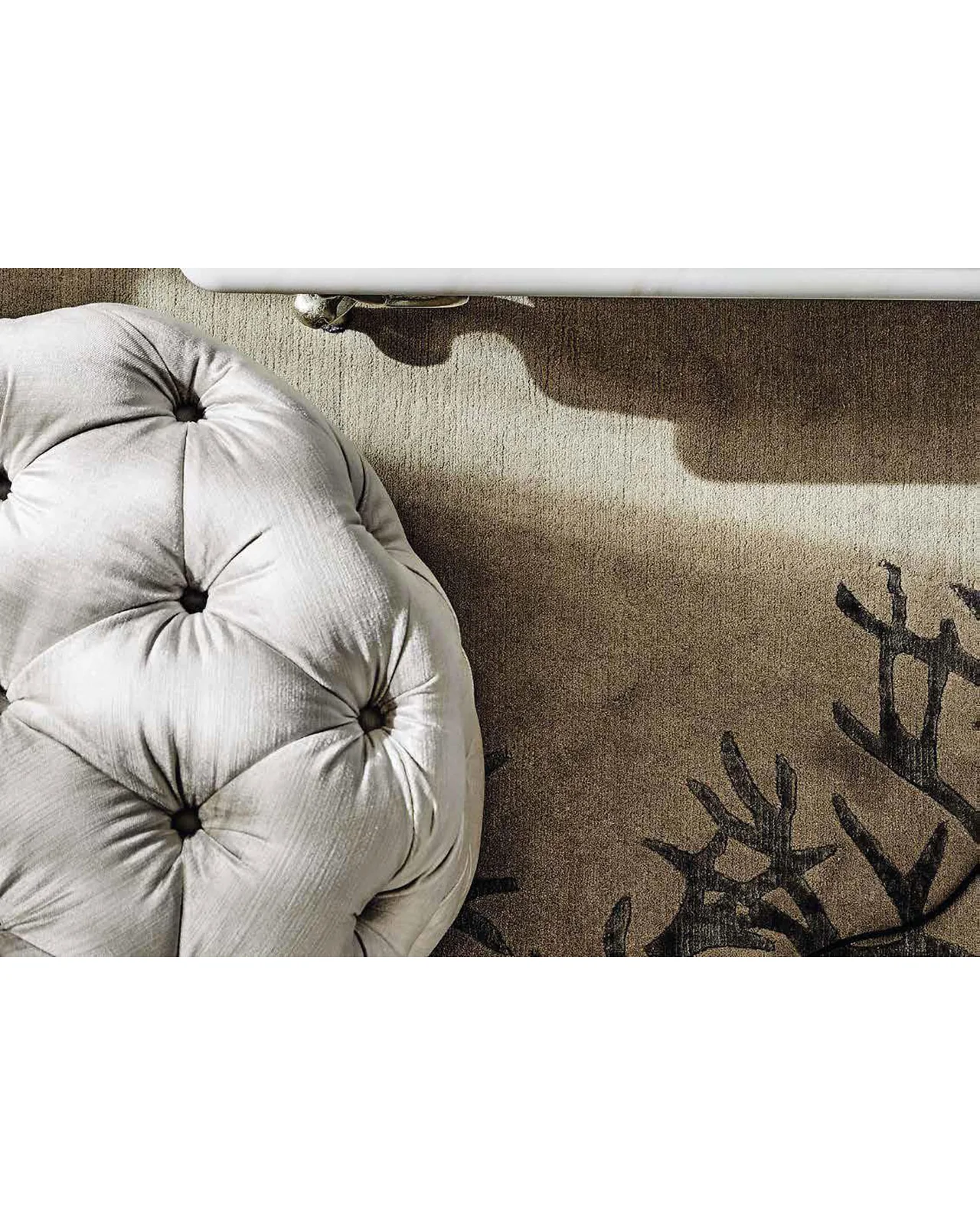 George pouf by Cantori, in an interior setting, photo 2 of 3