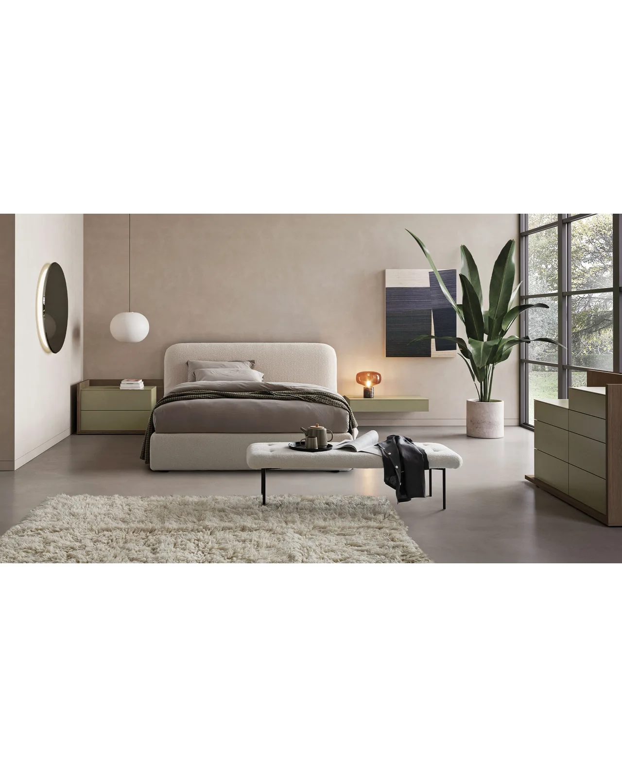 Hari bed by Dall'Agnese, in an interior setting, photo 3 of 7, Nobili Design catalog