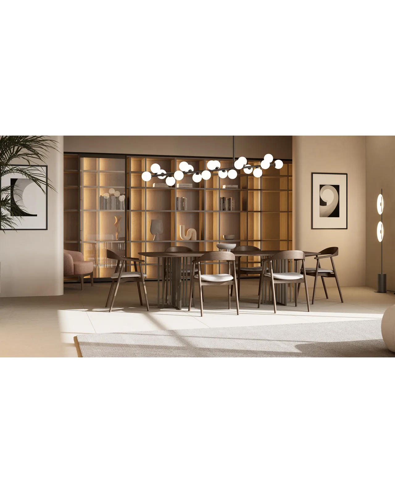 Kiri dining table by Dall'Agnese, in an interior setting, photo 2 of 7